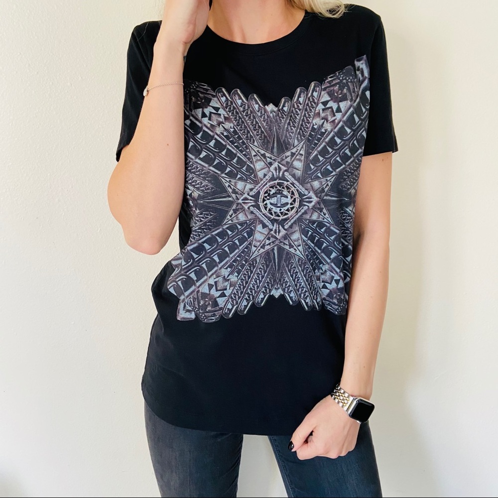 Just cavalli graphic black tee